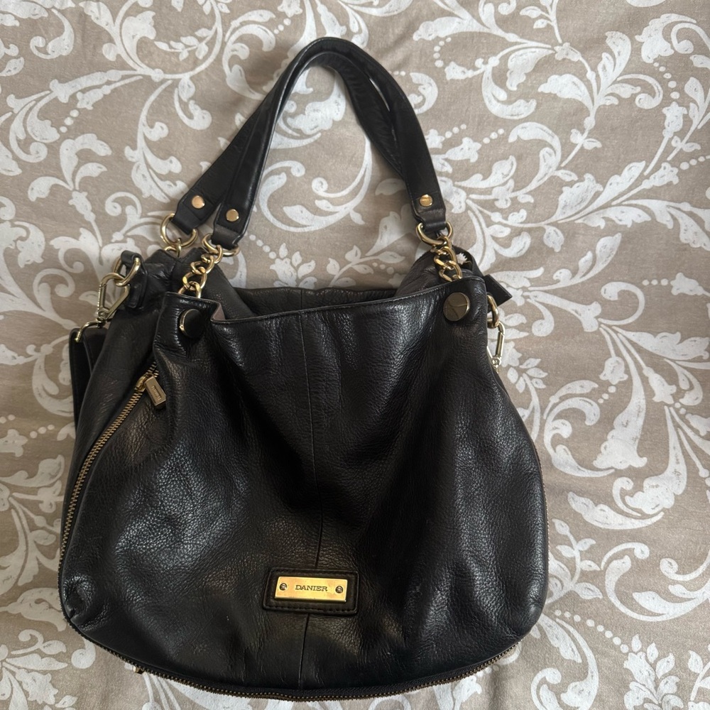 Danier Black Leather Shoulder Bags Duo - Picture 3 of 8